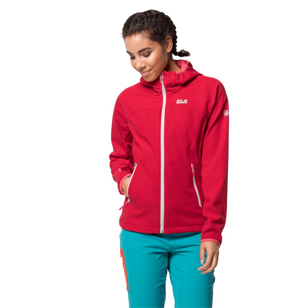 Jack Wolfskin EAGLE PEAK Vestes Femme Rouge - GAYSLDV-49